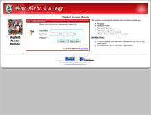 Tablet Screenshot of mateo.sanbeda.edu.ph